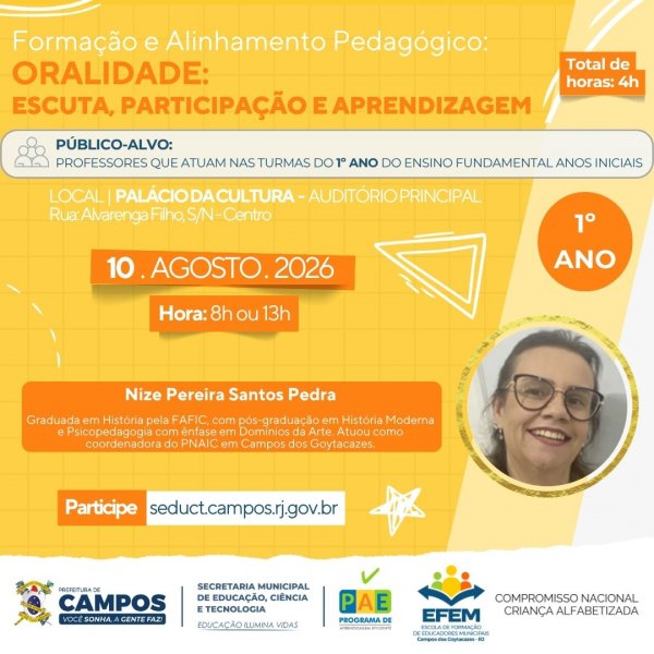 Formação e Alinhamento Pedagógico: 1º Ano