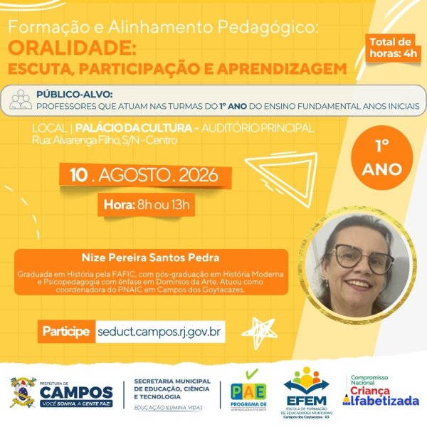 Formação e Alinhamento Pedagógico: 1º Ano