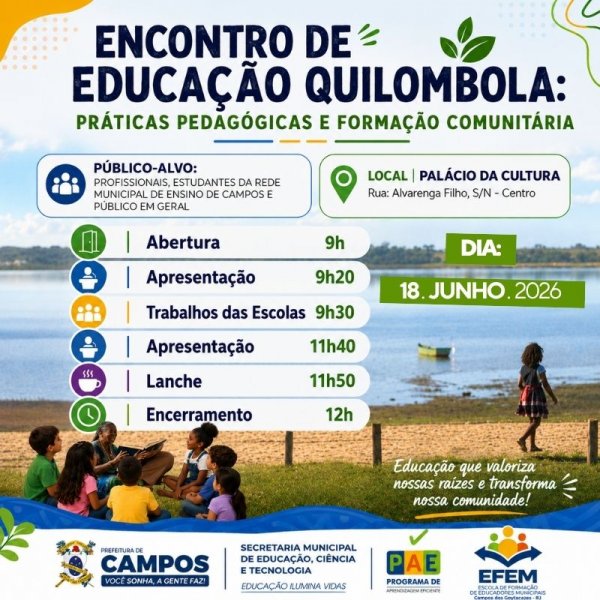 Encontro de Educação Quilombola: Práticas Pedagógicas e Formação Comunitária