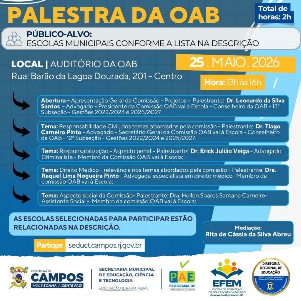 Palestra da OAB
