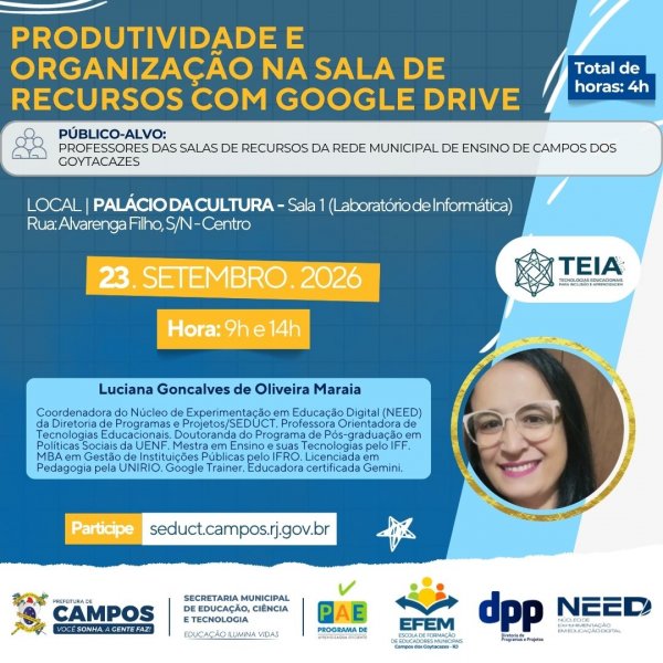 Produtividade e Organização na Sala de Recursos com Google Drive