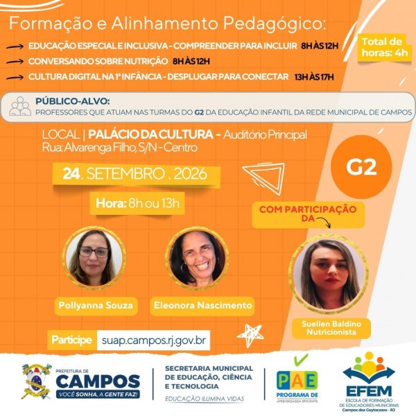 Formação e Alinhamento Pedagógico: G2