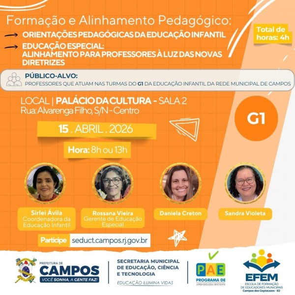 Formação e Alinhamento Pedagógico: G1