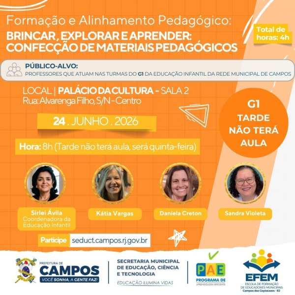 Formação e Alinhamento Pedagógico: G1