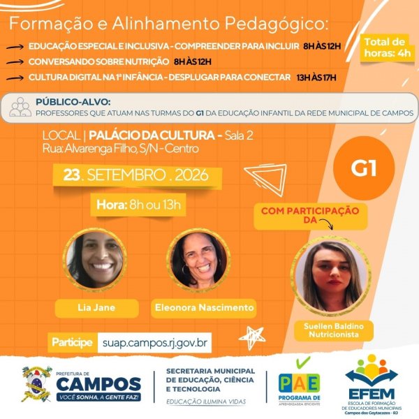 Alinhamento e Formação Pedagógica: G1