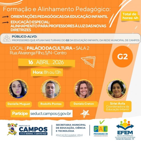 Formação e Alinhamento Pedagógico: G2