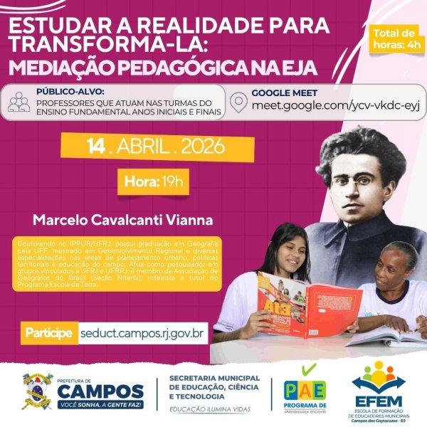 Estudar a realidade para transformá-la: Mediação pedagógica na EJA