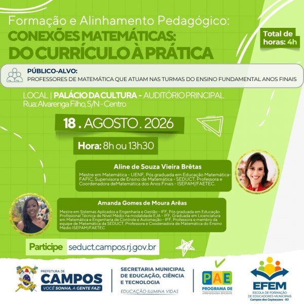 Formação e Alinhamento Pedagógico: Matemática