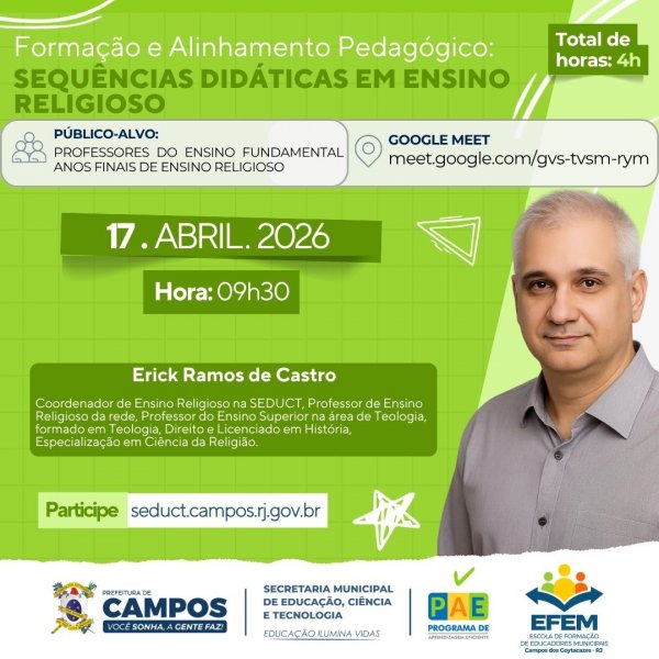 Formação e Alinhamento Pedagógico: Ensino Religioso