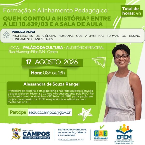 Formação e Alinhamento Pedagógico: Ciências Humanas
