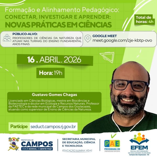 Formação e Alinhamento Pedagógico: Ciências da Natureza