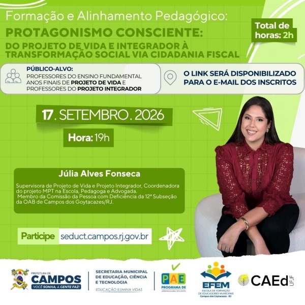 Formação e Alinhamento Pedagógico: Projeto de Vida e Projeto Integrador
