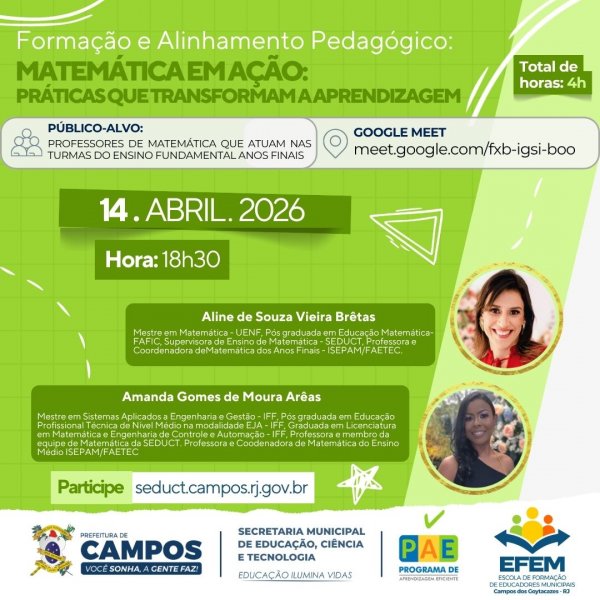 Formação e Alinhamento Pedagógico: Matemática