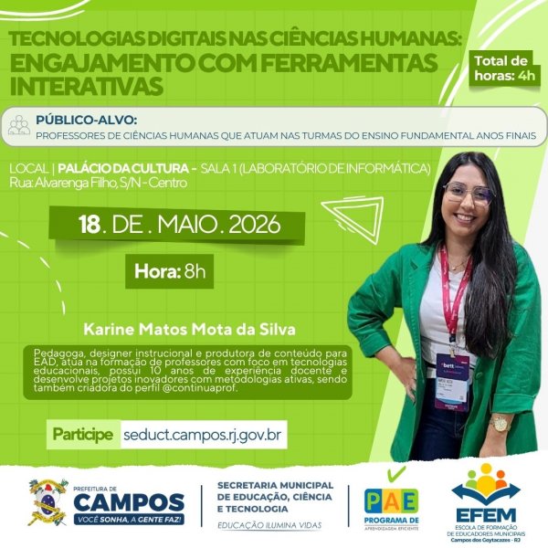 Tecnologias Digitais nas Ciências Humanas: Engajamento com Ferramentas Interativas