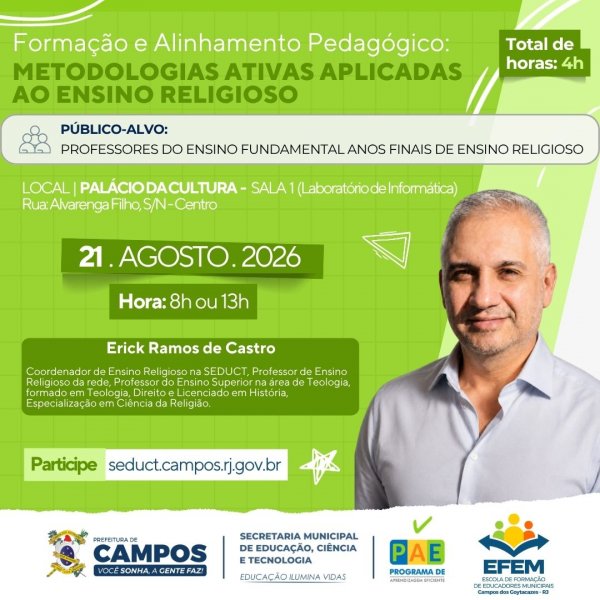 Formação e Alinhamento Pedagógico: Ensino Religioso