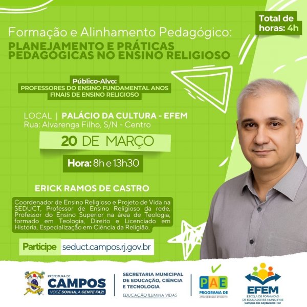 Formação e Alinhamento Pedagógico: Planejamento e Práticas Pedagógicas no Ensino Religioso