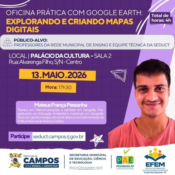 Oficina Prática com Google Earth: Explorando e Criando Mapas Digitais