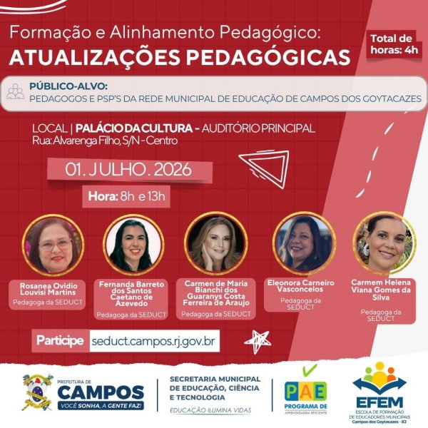 Formação e Alinhamento Pedagógico: Atualizações Pedagógicas