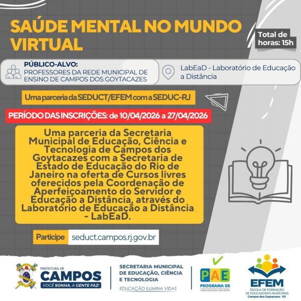 SAÚDE MENTAL NO MUNDO VIRTUAL