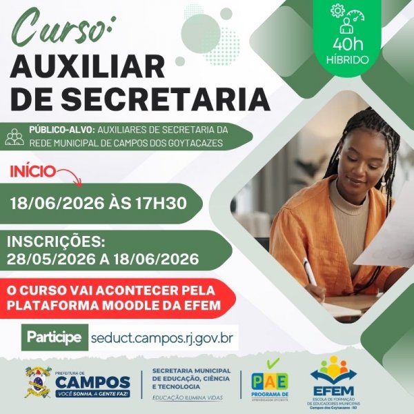 Curso: Auxiliar de Secretaria