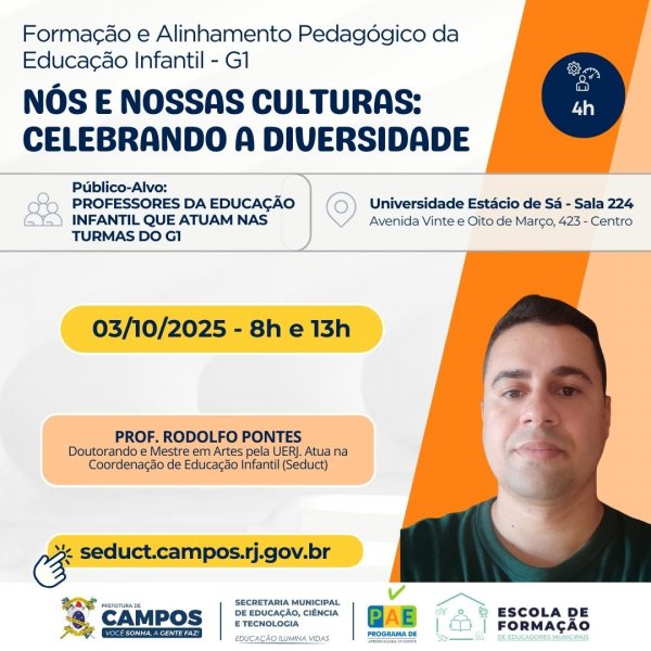 ALINHAMENTO, FORMAÇÃO E ALINHAMENTO PEDAGÓGICO DA EDUCAÇÃO INFANTIL – G1