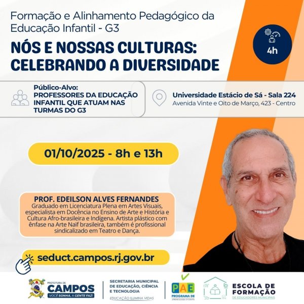 ALINHAMENTO, FORMAÇÃO E ALINHAMENTO PEDAGÓGICO DA EDUCAÇÃO INFANTIL – G3
