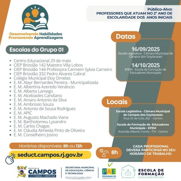 DESENVOLVENDO HABILIDADES, PROMOVENDO APRENDIZAGENS - GRUPO 1