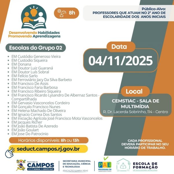 DESENVOLVENDO HABILIDADES, PROMOVENDO APRENDIZAGENS - GRUPO 2