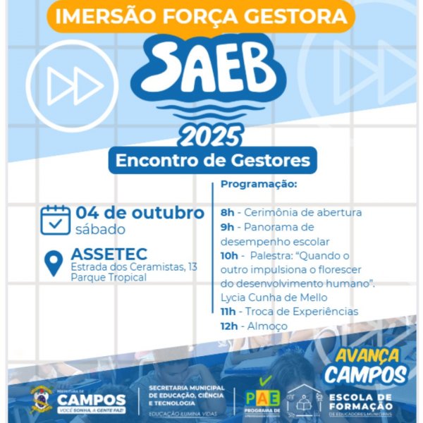 IMERSÃO FORÇA GESTORA - SAEB 2025