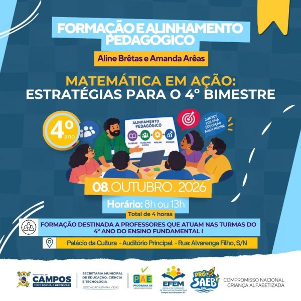 Formação e Alinhamento Pedagógico: 4º Ano
