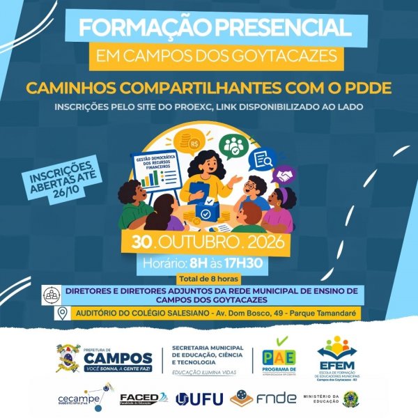 Caminhos Compartilhantes com o PDDE em Campos dos Goytacazes - RJ