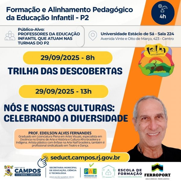 ALINHAMENTO, FORMAÇÃO E ALINHAMENTO PEDAGÓGICO DA EDUCAÇÃO INFANTIL - P2