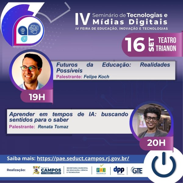 IV SEMINÁRIO DE TECNOLOGIAS E MÍDIAS DIGITAIS NA EDUCAÇÃO