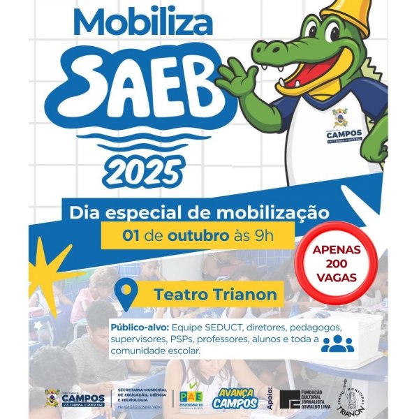 Mobiliza SAEB 2025 - Dia especial de mobilização