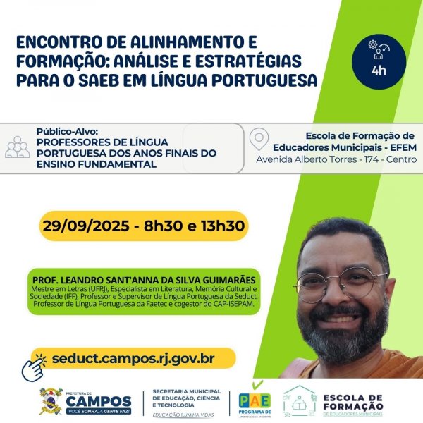 ENCONTRO DE ALINHAMENTO E FORMAÇÃO: ANÁLISE E ESTRATÉGIAS PARA O SAEB EM LÍNGUA PORTUGUESA