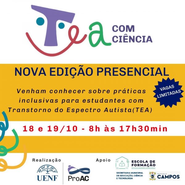 TEA COM CIÊNCIA - Nova Edição Presencial