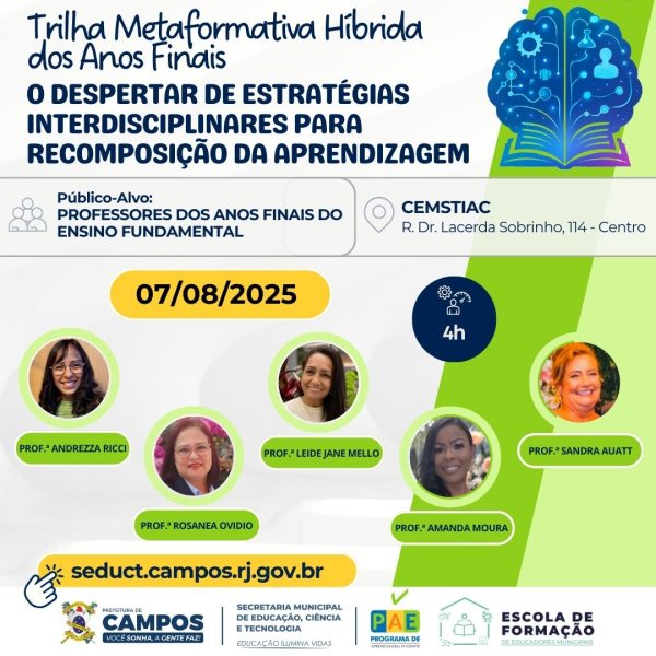 TRILHA METAFORMATIVA HÍBRIDA DOS ANOS FINAIS: "O Despertar de Estratégias Interdisciplinares para Recomposição da Aprendizagem"